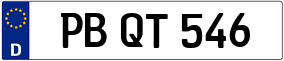 Trailer License Plate